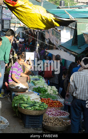 Persone che camminano in strada, Shimla, Simla, Himachal Pradesh, India, Foto Stock