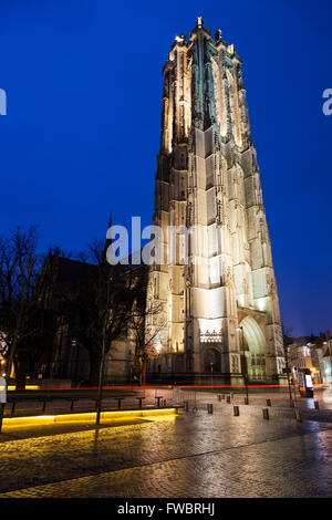 San Rumbold la cattedrale di Mechelen Foto Stock