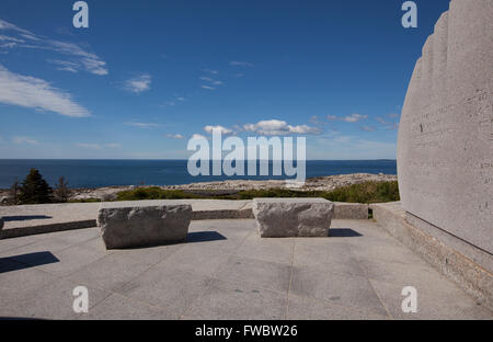 Swiss Air 111 memorial sito nelle vicinanze di peggys cove , Nova Scotia Foto Stock