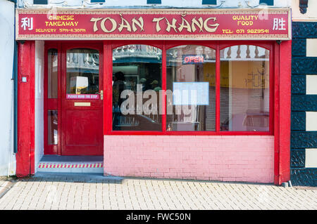 Toan Thang cinese da asporto con servizio di consegna, Bundoran, Irlanda. Foto Stock