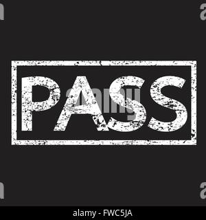 testo pass timbro Illustrazione Vettoriale