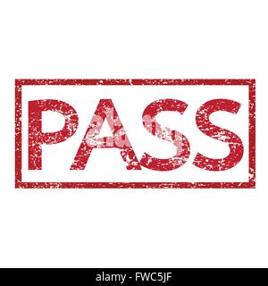 testo pass timbro Illustrazione Vettoriale