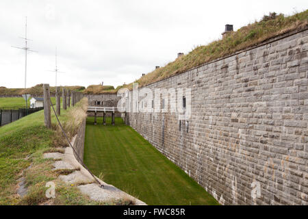 HALIFAX - Agosto 23, 2013: Fort George (prende il nome dal re Giorgio II di Gran Bretagna) è il vertice fortificato di Citadel Hill, un Foto Stock