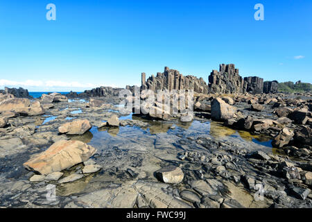 In disuso Headland Bombo cava, Kiama, Illawarra Costa, Nuovo Galles del Sud, Australia Foto Stock