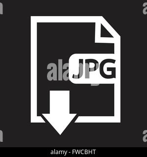 Tipo di file icona JPG Illustrazione Vettoriale