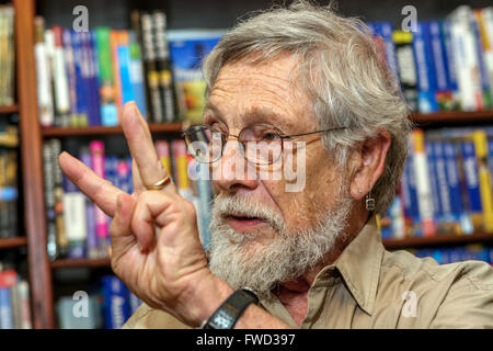 Gary Snyder un poeta americano durante la sua visita a Praga nel 2007 Foto Stock