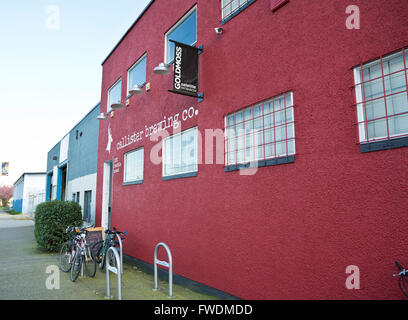 Callister Brewing Company edificio su Franklin Street in East Vancouver, BC, Canada. Artigianato locale birreria. Foto Stock