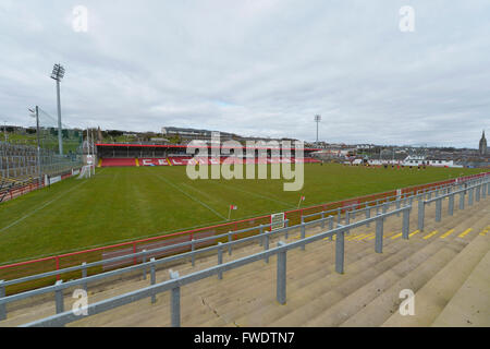 Celtic Park GAA stadio sportivo in Londonderry, Irlanda del Nord. Foto Stock