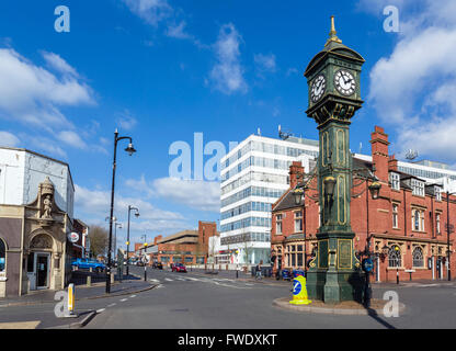 Il Chamberlain orologio nel centro del quartiere dei gioiellieri, Birmingham, West Midlands, England, Regno Unito Foto Stock
