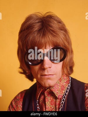 Amore scultura blu gallese del gruppo rock nel dicembre 1968 con Dave Edmunds. Foto Tony Gale Foto Stock