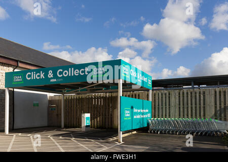 ASDA superstore Kendal fuori Click & raccogliere Foto Stock