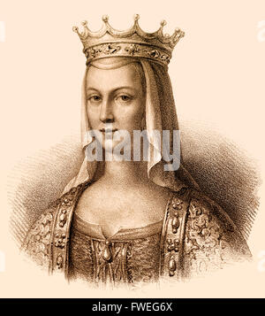 Anna di Kiev, nato Anna Yaroslavna, chiamato anche Agnes; c. 1030-1075, il ruteno regina consorte di Enrico I di Francia Foto Stock