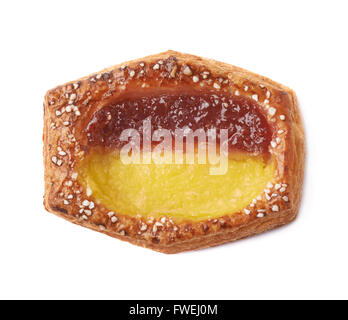 Pane dolce bun isolato di pasticceria Foto Stock