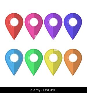 Set di marcatori colorati Illustrazione Vettoriale