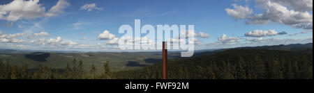 Vista panoramica dal Röknölen, Värmland, Svezia. Foto Stock