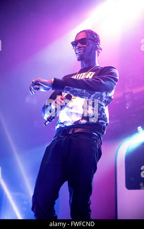 Manchester, Regno Unito. Il 4 aprile 2016. Krept e Konan eseguire al Ritz, Manchester il loro tour del Regno Unito 04/04/2016 Credit: Gary Mather/Alamy Live News Foto Stock