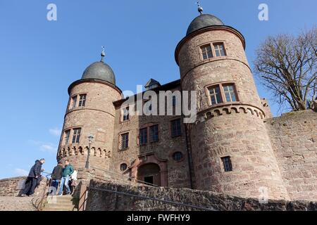 Germania: Ingresso del castello di Wertheim, Baden-Württemberg. Foto da 26. Marzo 2016. Foto Stock