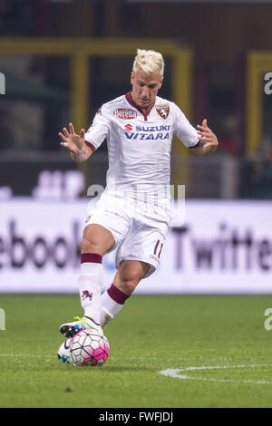 Maxi Lopez (Torino), 3 aprile 2016 - Calcio : Italiano 'Serie A' match tra Inter e Milan 1-2 Torino FC a Stadio Giuseppe Meazza di Milano, Italia. (Foto di Maurizio Borsari/AFLO) Foto Stock