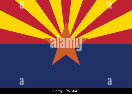 Bandiera di Arizona Illustrazione Vettoriale
