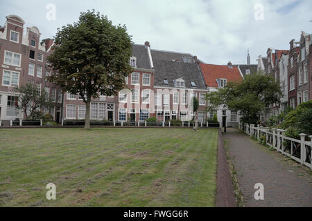 Il Begijnhof di Amsterdam, Paesi Bassi.in Amsterdam, Paesi Bassi. Foto Stock