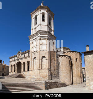 Cattedrale di San Vicente a Roda de Isabena, Aragona, Spagna. Foto Stock