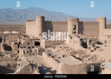 Cittadella del deserto, Rayen, Iran, Asia Occidentale Foto Stock