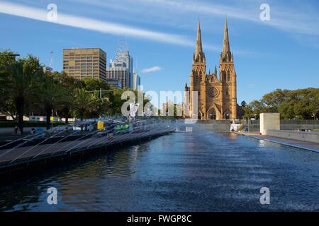 La Cattedrale di St Mary, Sydney, Nuovo Galles del Sud, Australia, Oceania Foto Stock