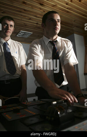 Glasgow Nautical College gli studenti navigazione Pic Pietro Devlin Foto Stock