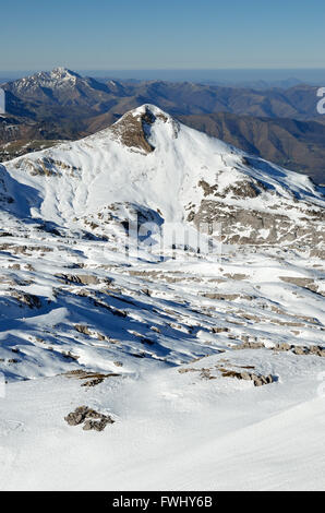 Dintorni del resort sciistico Pierre San Martin Foto Stock