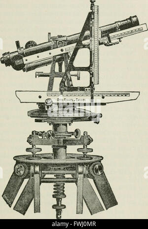 Rilevamento topografico; inclusi geografico, esplorativo, e mappatura dei militari, con suggerimenti su camping, chirurgia di emergenza e fotografia (1905) Foto Stock