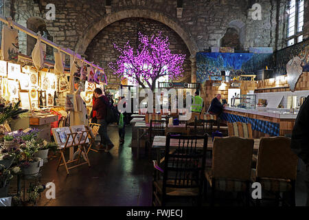 Mercato su Princes Street. Edimburgo. Foto Stock