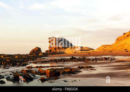 Bellissimo tramonto sull'Oceano Pacifico, Sud America Foto Stock