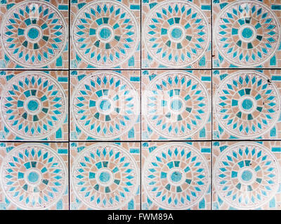 Fiori Vintage piano per uso interno e costruire-in Foto Stock