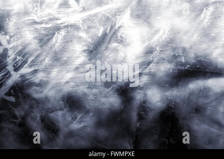 La texture delle pareti bianche con patch di fuliggine Foto Stock