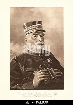 1915 La Grande Guerra illustrazione del Generale Joseph Joffre Foto Stock