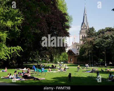 Köln, Neustadt Nord, Stadtgarten Foto Stock