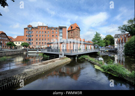 Abtsmuhle, cittadina anseatica di Luneburg, Germania Foto Stock