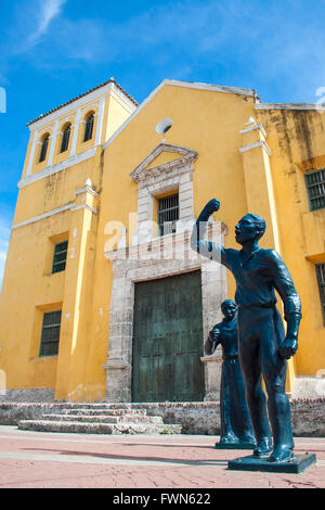Chiesa della Trinità in Getsemaní, Cartagena de Indias Foto Stock