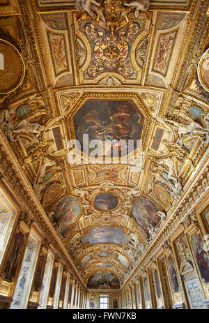 Il museo del Louvre, Apollo galleria a Parigi Foto Stock