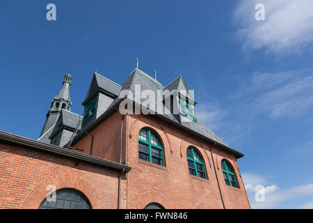 Una vista del New Jersey Centrale Railroad Terminal a Liberty State Park. Foto Stock