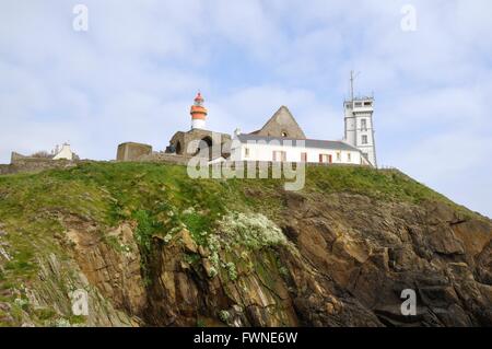 29. Faro Pointe St Mathieu e abbey Foto Stock