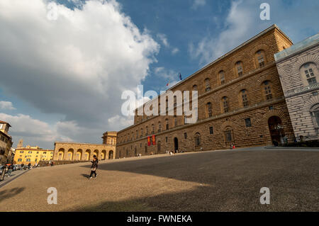 Il Palazzo Pitti a Firenze. Foto Stock