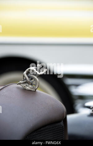 Diavolo ornamento del cofano su un asta di ratto Foto Stock