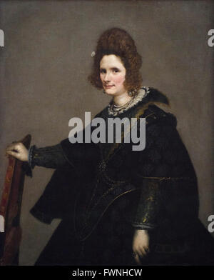 Diego Velazquez (1599-1660), il Ritratto di una donna, ca. 1630/33. Foto Stock