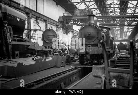 Ashford opere erigere Shop con Wainwright Classe C 0-6-0 n. 1691. Foto Stock