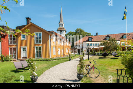 Estate in posizione idilliaca Mariefred in Svezia Foto Stock