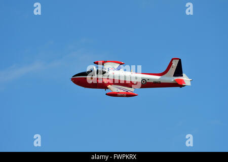 Jet Provost T3G-BVEZ,(formerly XM479) durante la sua visualizzazione in Oriente Airshow di Fortune 2011 Foto Stock