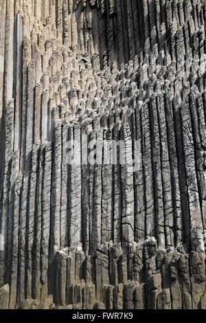 Colonne di basalto Los Órganos, La Gomera, isole Canarie, Spagna Foto Stock