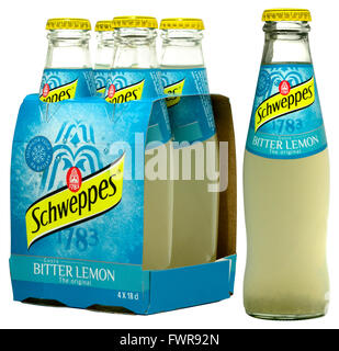 Schweppes Bitter Limone, 18cl Foto Stock