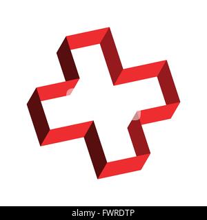 Cubo a croce Illustrazione Vettoriale